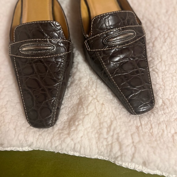 unisa Size 10 B brown texture mule - Picture 3 of 7